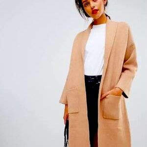 Mango Camel Coatigan XXS/XS